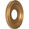 Ekena Millwork Traditional PVC Medallion (Canopies up to 5 1/2"), 10"OD x 3 1/2"ID x 1 1/8"P, Bright Coat Gold CMP10TRBGL - alternate 3